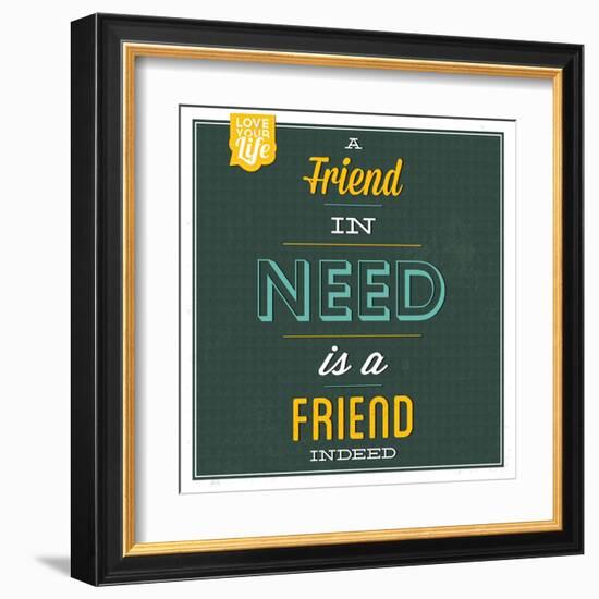 Friend Indeed-Lorand Okos-Framed Art Print