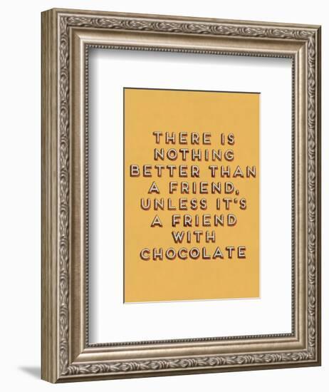 Friend with Chocolate-null-Framed Giclee Print