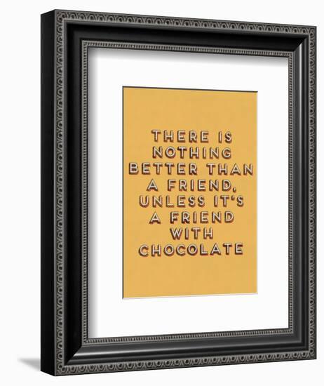 Friend with Chocolate-null-Framed Giclee Print