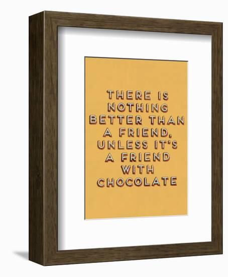 Friend with Chocolate-null-Framed Giclee Print