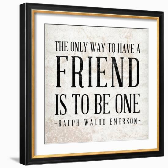 Friend-null-Framed Art Print