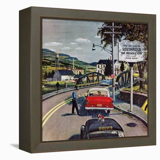 "Friendly City", June 9, 1956-Ben Kimberly Prins-Framed Premier Image Canvas