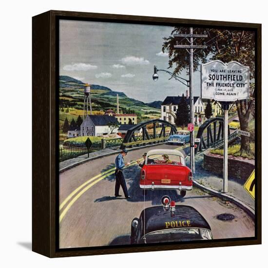 "Friendly City", June 9, 1956-Ben Kimberly Prins-Framed Premier Image Canvas