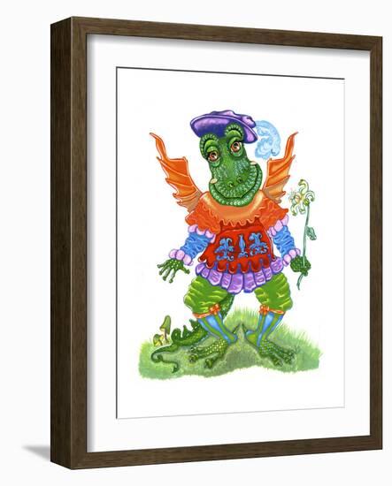 Friendly Dragon-Judy Mastrangelo-Framed Giclee Print