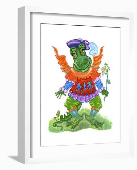 Friendly Dragon-Judy Mastrangelo-Framed Giclee Print