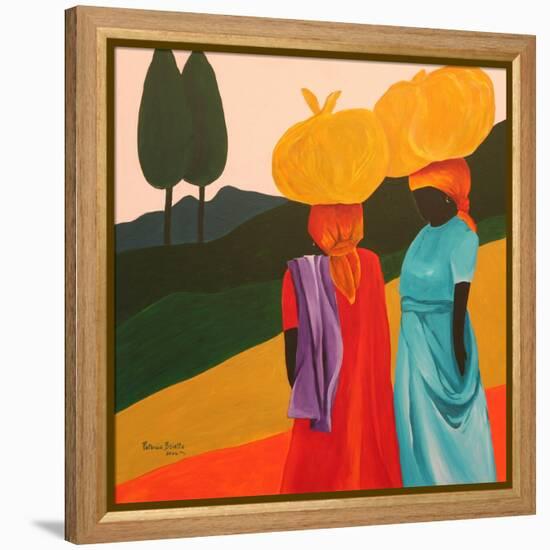 Friendly Encounter, 2006-Patricia Brintle-Framed Premier Image Canvas