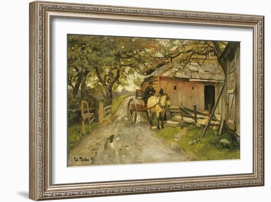 Friendly Gossips, 1889-Fritz Thaulow-Framed Giclee Print