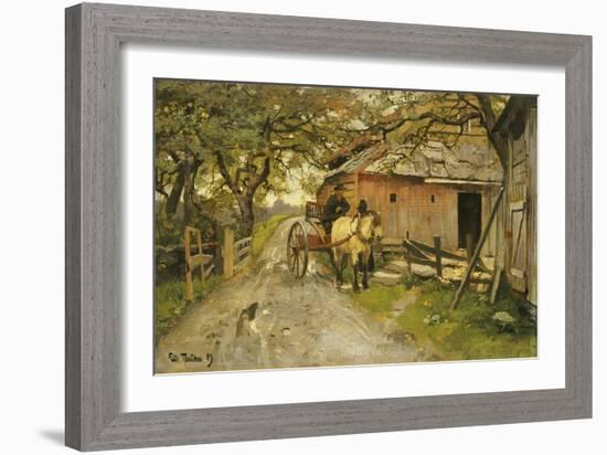 Friendly Gossips, 1889-Fritz Thaulow-Framed Giclee Print