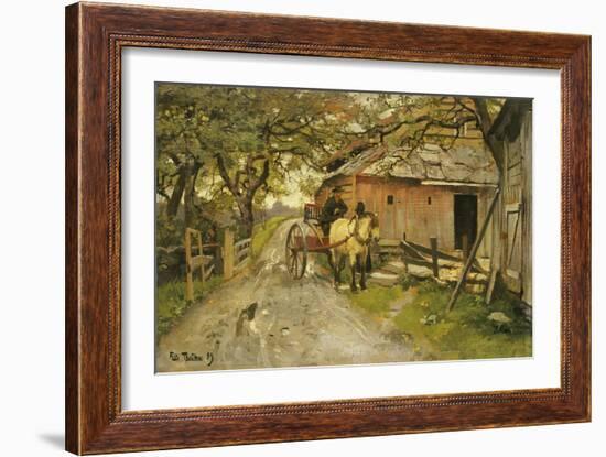 Friendly Gossips, 1889-Fritz Thaulow-Framed Giclee Print