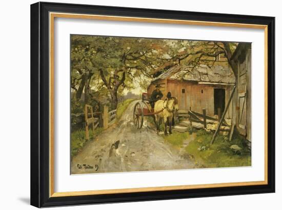 Friendly Gossips, 1889-Fritz Thaulow-Framed Giclee Print