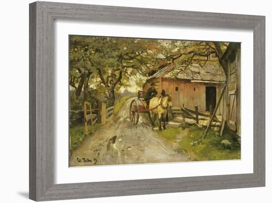 Friendly Gossips, 1889-Fritz Thaulow-Framed Giclee Print