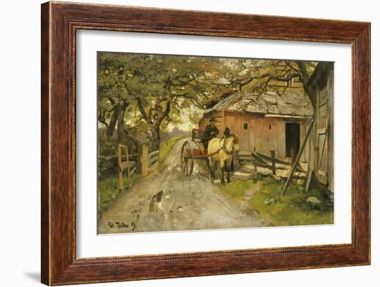 Friendly Gossips, 1889-Fritz Thaulow-Framed Giclee Print