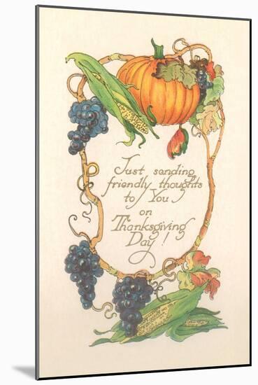 Friendly Thanksgiving Thoughts-null-Mounted Art Print