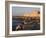 Friends and Couples Gather at Sunset Outside the Citadel of Quatbai, Alexandria, Egypt-Julian Love-Framed Photographic Print