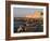 Friends and Couples Gather at Sunset Outside the Citadel of Quatbai, Alexandria, Egypt-Julian Love-Framed Photographic Print