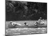 Friends Enjoying Themselves on Their Canoe Trip in the Potomac River-Thomas D^ Mcavoy-Mounted Photographic Print