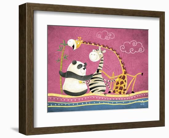 Friends Forever-Blue Fish-Framed Premium Giclee Print