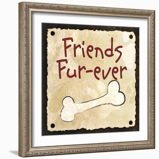 Friends Fur-Ever-null-Framed Art Print