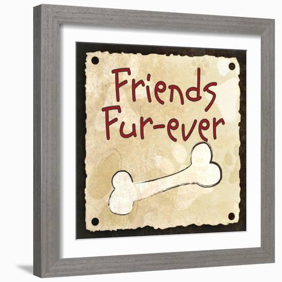 Friends Fur-Ever-null-Framed Art Print