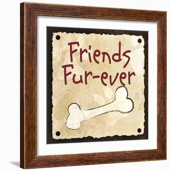 Friends Fur-Ever-null-Framed Art Print