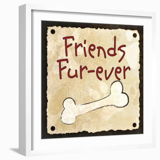 Friends Fur-Ever-null-Framed Art Print