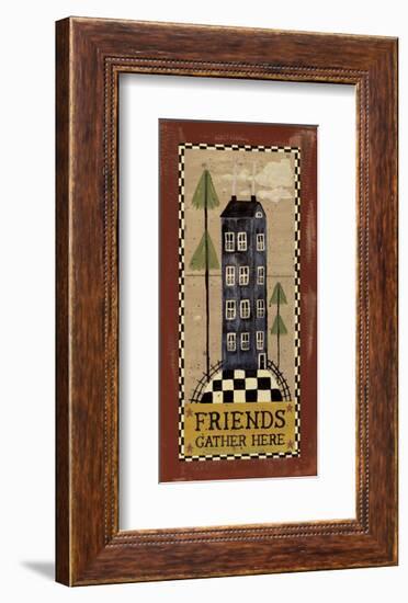 Friends Gather Here-Erin Clark-Framed Art Print