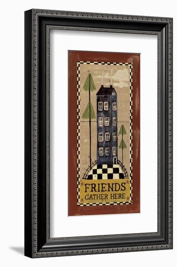 Friends Gather Here-Erin Clark-Framed Art Print