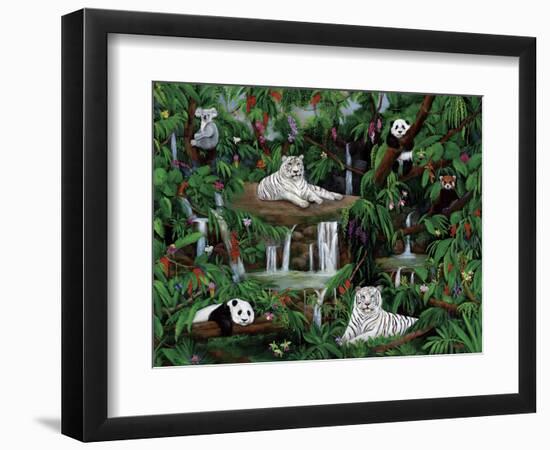 Friends in the Rainforest-Betty Lou-Framed Premium Giclee Print