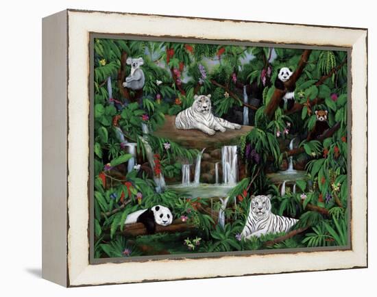 Friends in the Rainforest-Betty Lou-Framed Premier Image Canvas