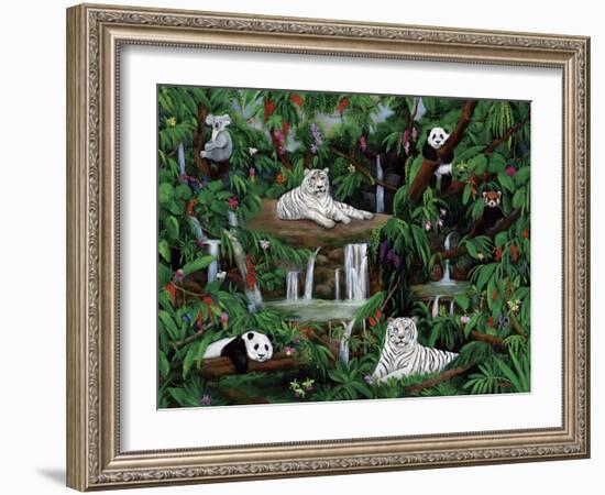 Friends in the Rainforest-Betty Lou-Framed Giclee Print