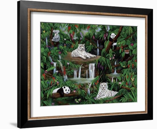 Friends in the Rainforest-Betty Lou-Framed Giclee Print