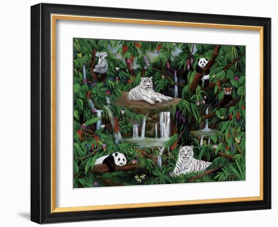 Friends in the Rainforest-Betty Lou-Framed Giclee Print