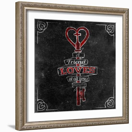 Friends Love I-SD Graphics Studio-Framed Art Print