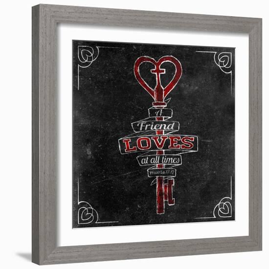 Friends Love I-SD Graphics Studio-Framed Art Print