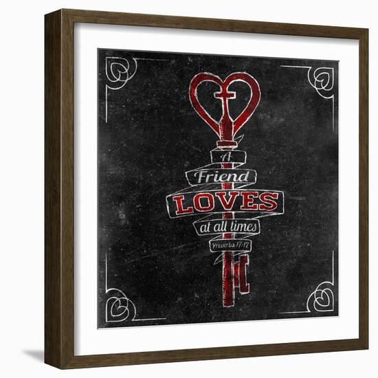 Friends Love I-SD Graphics Studio-Framed Art Print