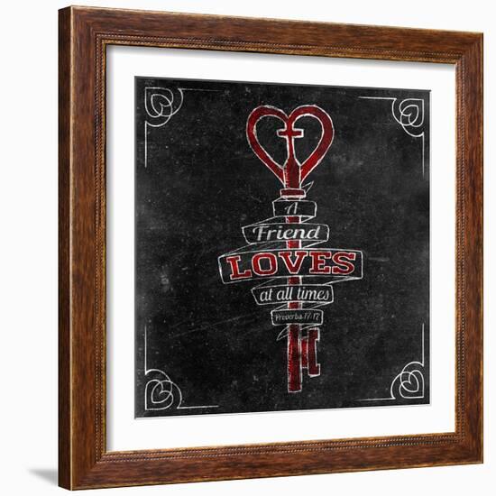 Friends Love I-SD Graphics Studio-Framed Art Print