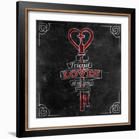 Friends Love I-SD Graphics Studio-Framed Art Print