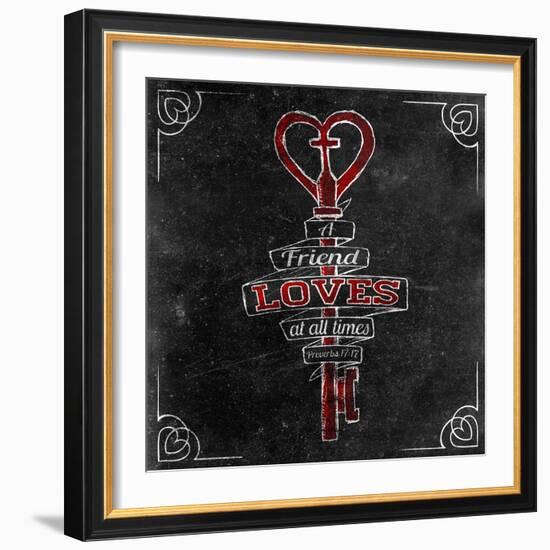 Friends Love I-SD Graphics Studio-Framed Premium Giclee Print