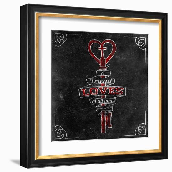 Friends Love I-SD Graphics Studio-Framed Art Print