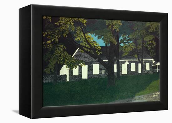 Friends Meeting House by Horace Pippin-Horace Pippin-Framed Premier Image Canvas