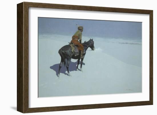 Friends or Foes? (The Scout), 1902-05 (Oil on Canvas)-Frederic Remington-Framed Giclee Print