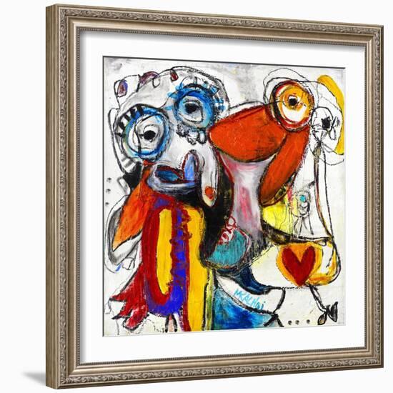 Friends-Martin Kalhoej-Framed Art Print