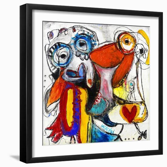 Friends-Martin Kalhoej-Framed Art Print