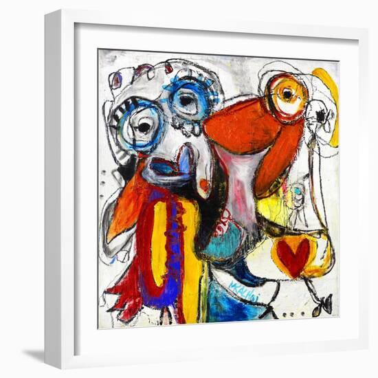 Friends-Martin Kalhoej-Framed Art Print