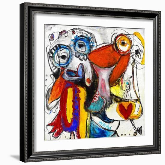 Friends-Martin Kalhoej-Framed Art Print