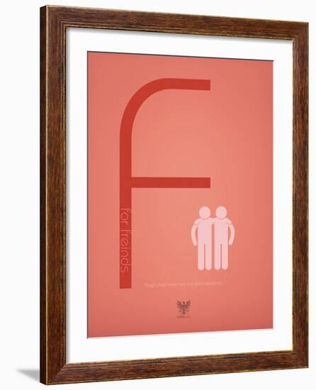 Friends-TypeLike-Framed Art Print