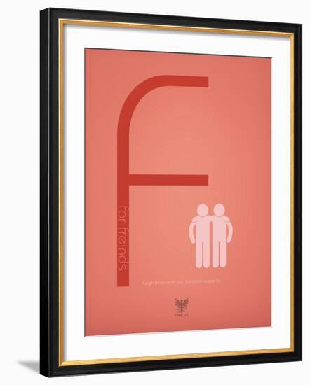 Friends-TypeLike-Framed Art Print