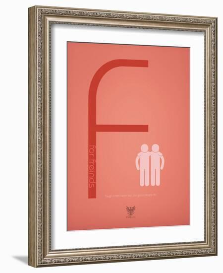 Friends-TypeLike-Framed Art Print