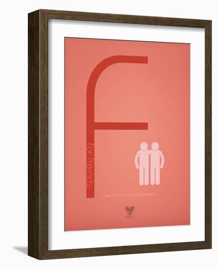 Friends-TypeLike-Framed Art Print