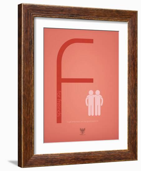 Friends-TypeLike-Framed Art Print